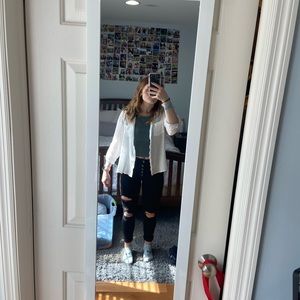 american eagle black ripped jeans